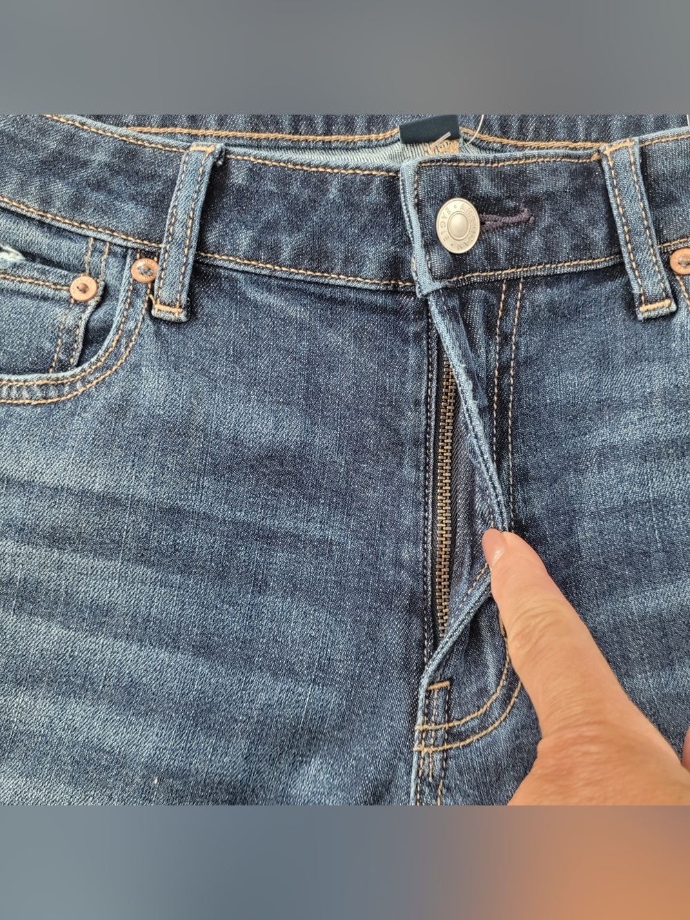 ✅ NWT American Eagle Dreamy Drape Baggy Wide Leg Jeans Blue Wash size 8 / 29 R - Picture 10 of 11